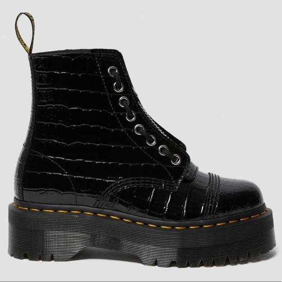 dr martens sinclair croc embossed